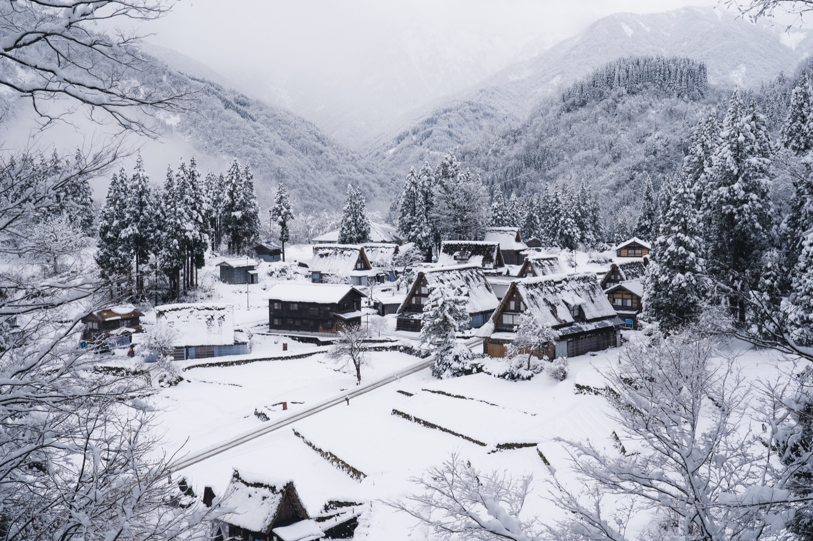 富山縣五箇山相倉集落的靜謐角落（富山県）
