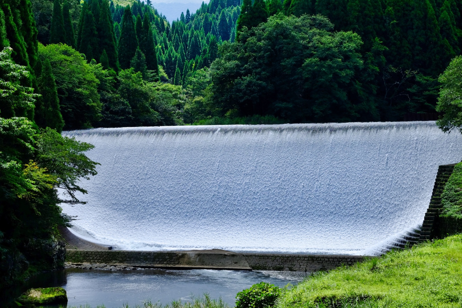 大分竹田 白水壩的越流時刻（大分県）