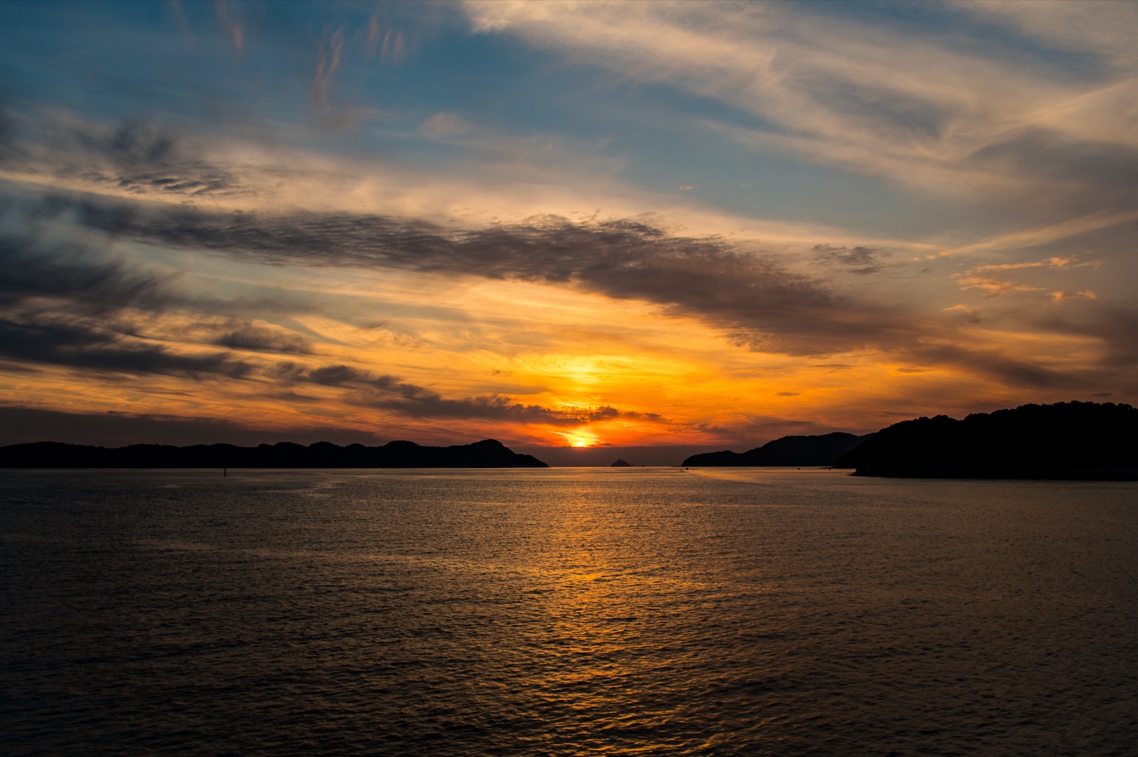 長崎佐世保的夕陽 裝著個人的時光（長崎県）