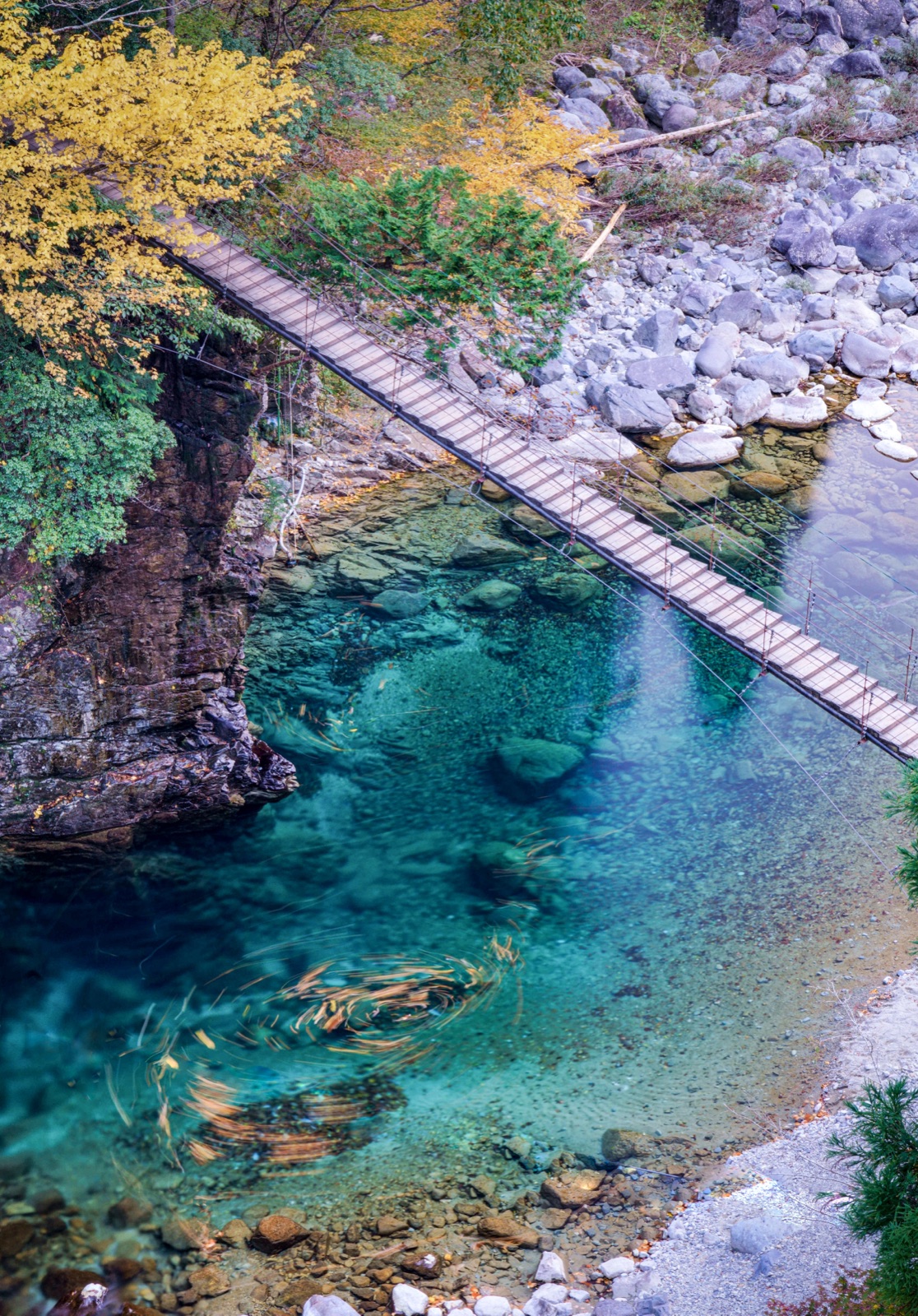 岐阜縣付知峽的靜謐山水（岐阜県）