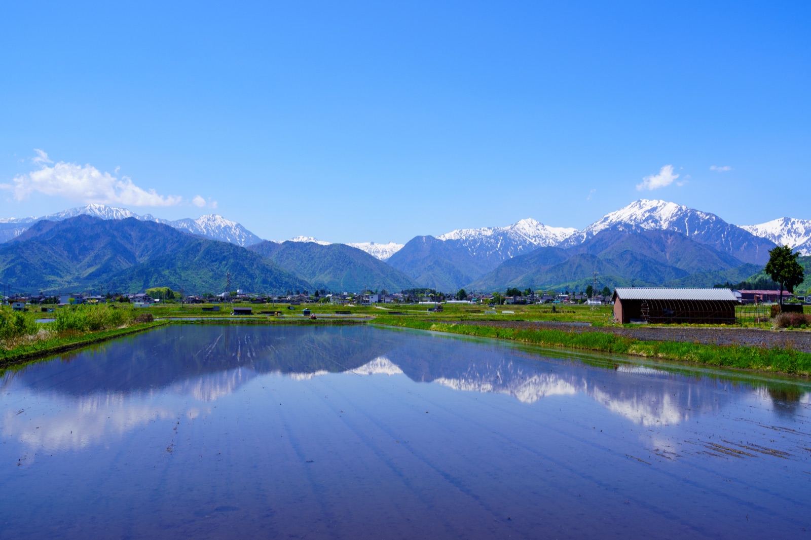 長野縣大町市的山水風景（長野県）