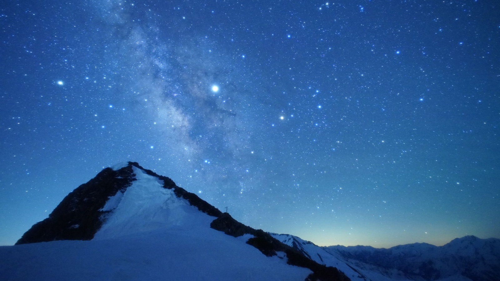 長野縣唐松嶽的星空夜景（長野県）