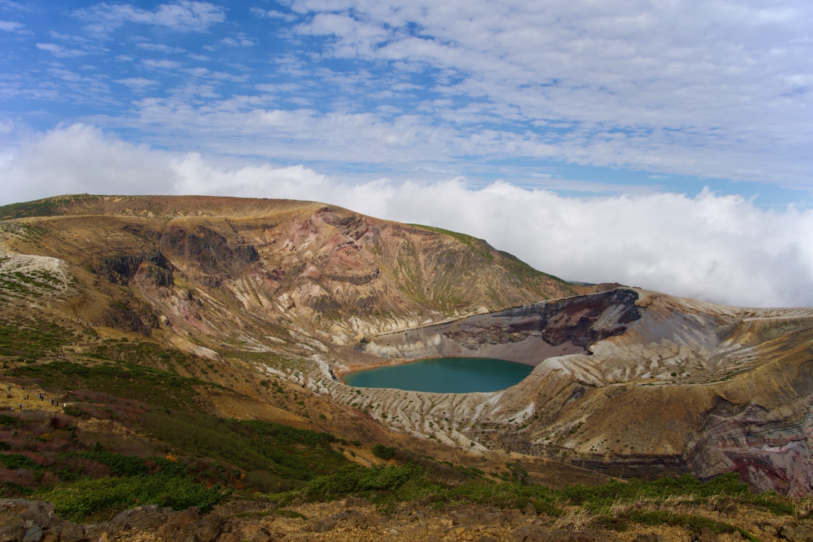 蔵王御釜 火山湖的五色秘境（宮城県）