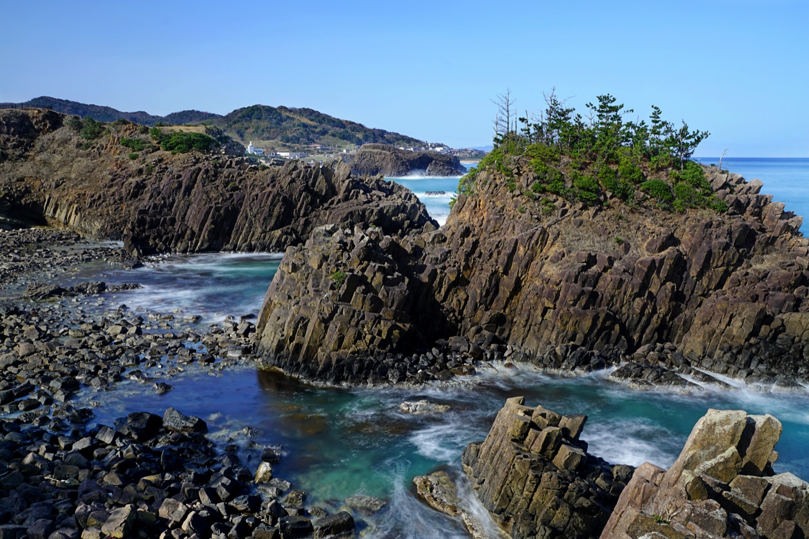 京都北部的遠岸靜景 立岩（京都府）