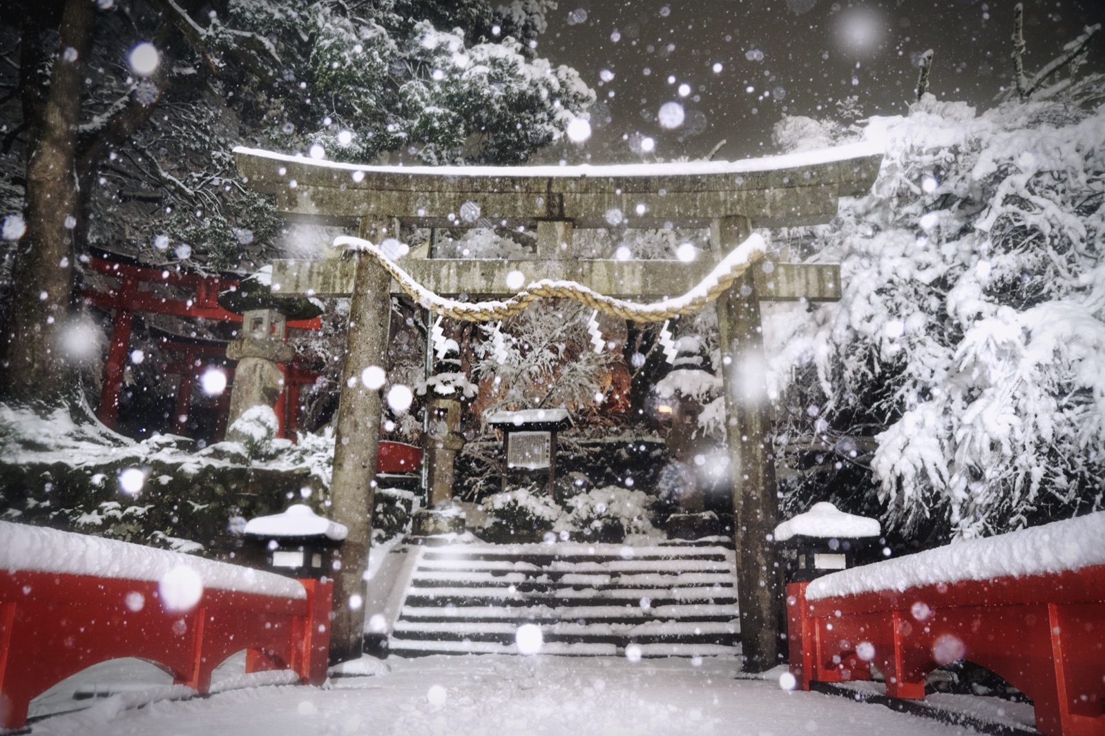 兵庫出石冬日靜謐 有子山稲荷神社的另一種風景（兵庫県）