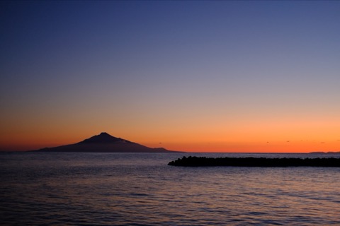 稚內ノシャップ岬，夕陽後的靜默時刻（海岸）