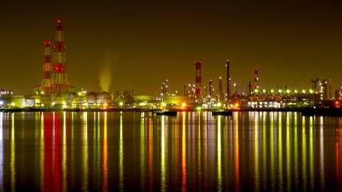 高石市の工場夜景