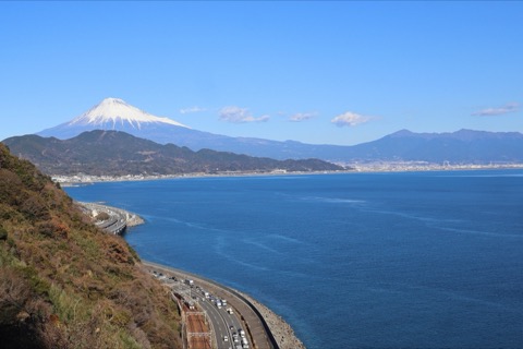 靜岡縣薩埵峠的壯闊風景（靜岡縣）
