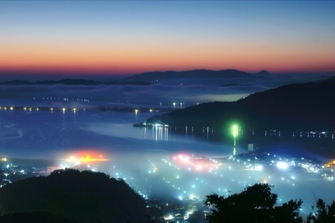 京都天橋立一字觀 極光雲海的靜謐時刻（雲海）
