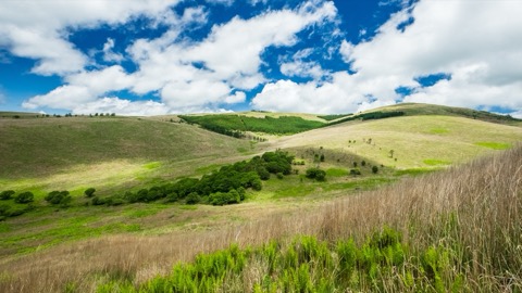 長野霧峰高原．蛤蟆山頂遠眺群峰疊嶺（長野縣）