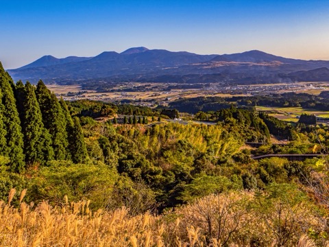 熊本霧島連山車窗風景 日本三大絕景之一