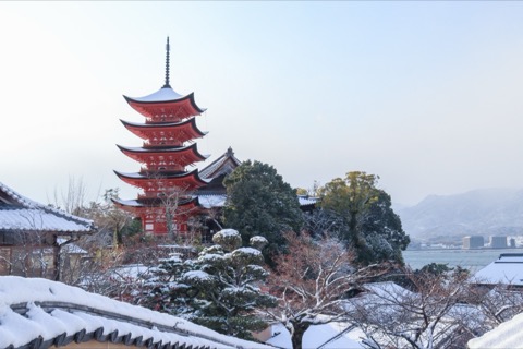 冬日宮島的靜謐時光（廣島縣）