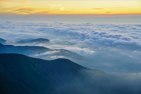 長野縣雲海：山巔之上的寧靜時刻（雲海）