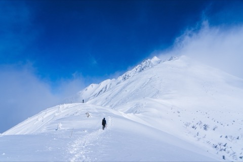 岐阜縣西穂高嶽的山稜風景（岐阜縣）