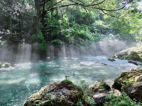 岐阜圓原川的光芒——智慧手機未經修飾的自然奇景（岐阜縣）