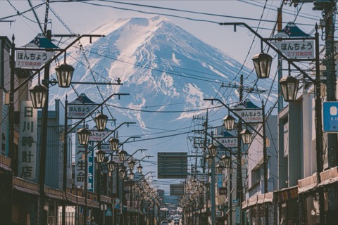 山梨縣富士吉田市的靜謐風景（山梨縣）