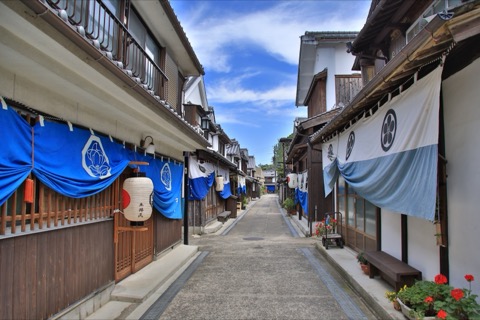 豊町御手洗のまち並み