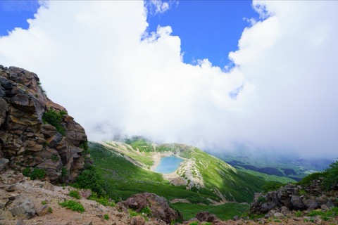 御嶽山三ノ池的靜謐山景（長野縣）