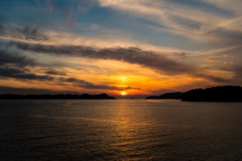 長崎佐世保的夕陽 裝著個人的時光（長崎縣）
