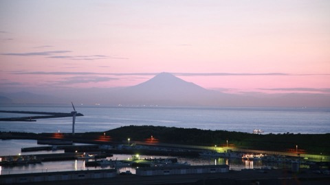 靜岡御前崎港眺望富士山（靜岡縣）