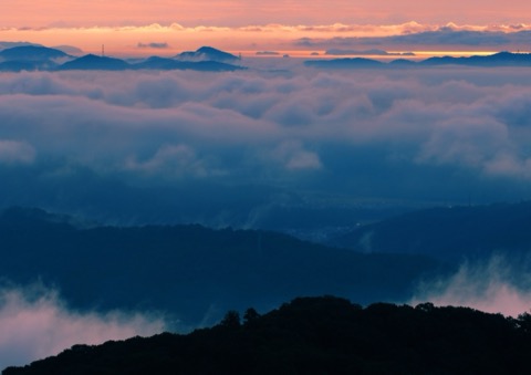 岡山赤磐市高倉山山頂 俯瞰遼闊風景（岡山縣）