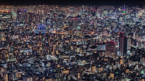 東京夜景｜從晴空塔眺望華燈初上的都市（東京都）