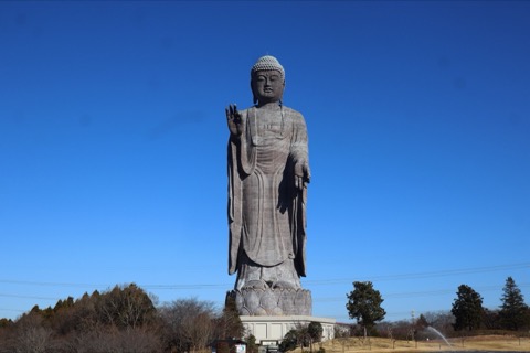 茨城縣牛久大仏的靜謐佇立（茨城縣）