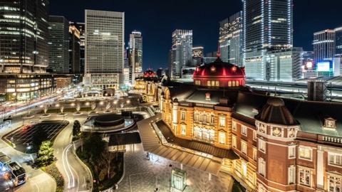 東京站的建築光影（東京都）