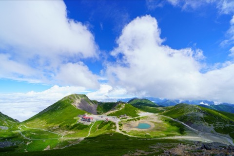 乗鞍嶽的寧靜風景（長野縣）