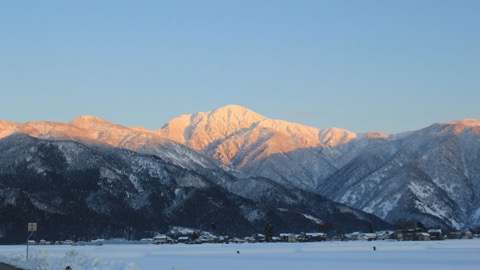 冬の荒島岳