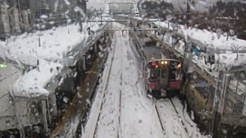 秋田縣雨夾雪的寧靜時刻（秋田縣）