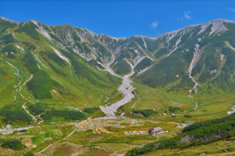 富山縣雷鳥澤的夏日風景（富山縣）
