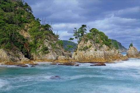 鳥取西脇海岸 道路邊的風景（鳥取縣）