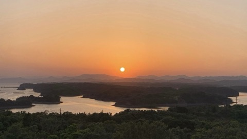 三重縣桐垣展望台眺望遠方山水（三重縣）