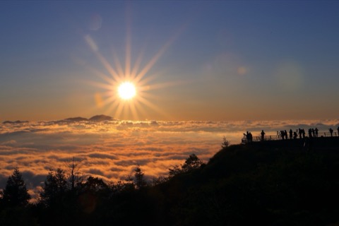 長野縣雲海的靜謐晨光（雲海）