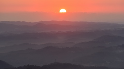 弥高山の初日の出
