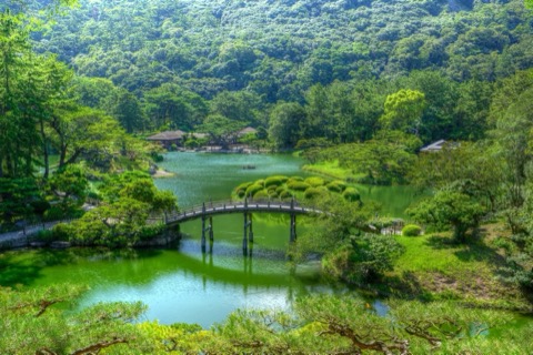 栗林公園的靜謐時光（香川縣）