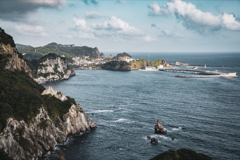 北海道室蘭 奇岩展望台的靜謐風景（aachiii 攝）