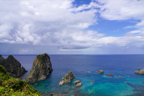 北海道 島武意海岸 渚百選的眺望（海岸）