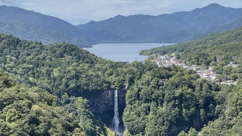 栃木縣明智平展望台的遠眺視野（栃木縣）