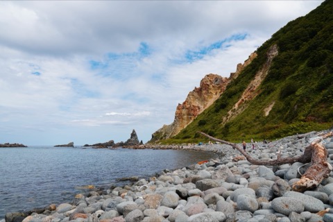 北海道 島武意海岸 積丹藍的夏日（海岸）