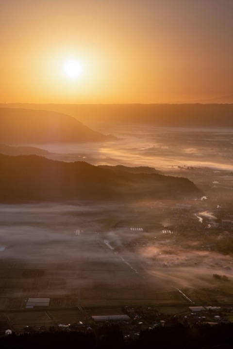 熊本兜岩展望台 晨曦中的雲海風景（熊本縣）