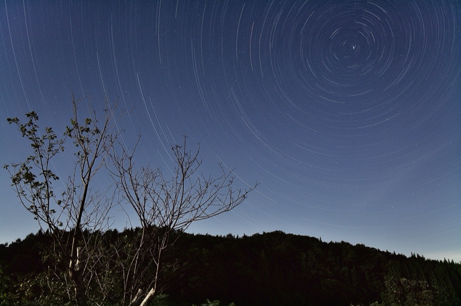 夏の星景跡（岩手県）