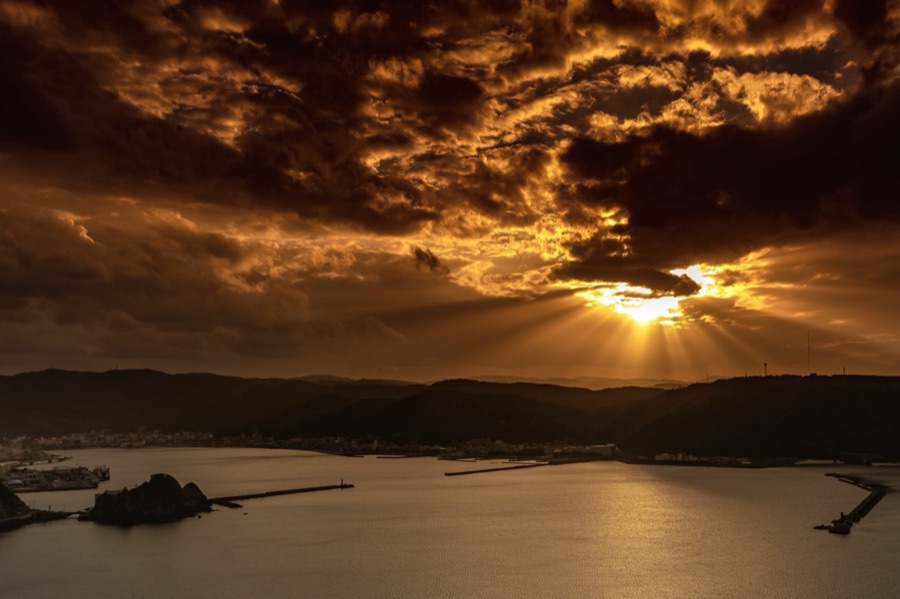 夕暮れ（鹿児島県）