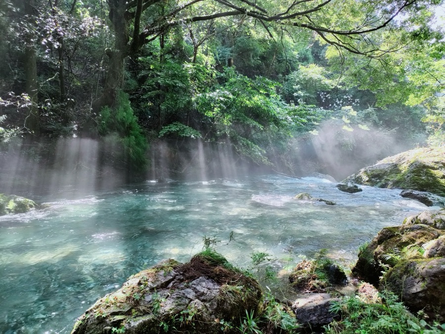円原川の光芒（岐阜県）