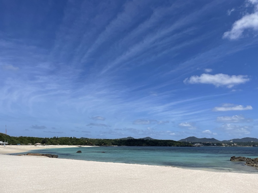 KINサンライズビーチ海浜公園の砂浜（沖縄県）